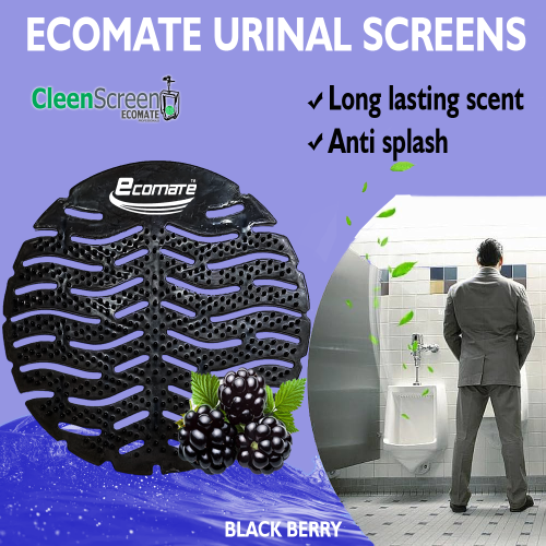 Ecomate Premium Urinal Screens Deodorizer Black Berry Fragrance (Pack Of 6) - Image 5