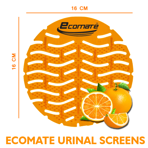 Ecomate Premium Urinal Screens Deodorizer Citrus Fragrance (Pack Of 200) - Image 3