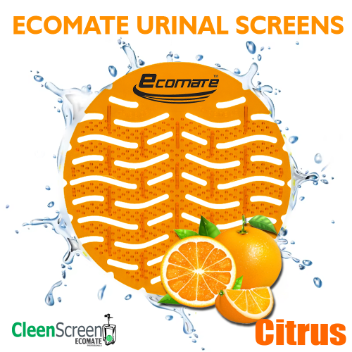 Ecomate Premium Urinal Screens Deodorizer Citrus Fragrance (Pack Of 200) - Image 2