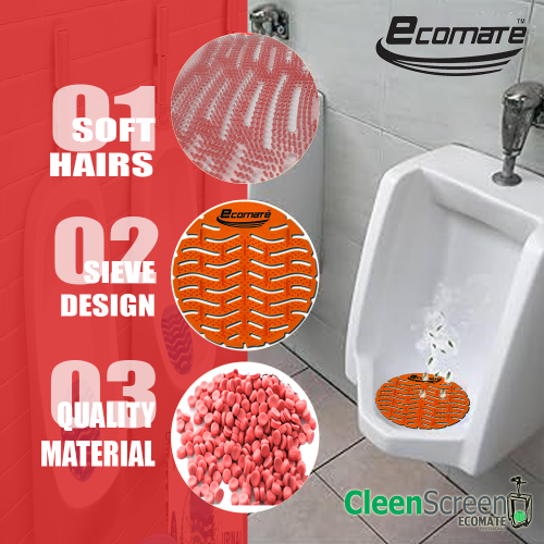Ecomate Premium Urinal Screens Deodorizer Spiced Apple Fragrance (Pack Of 200) - Image 4