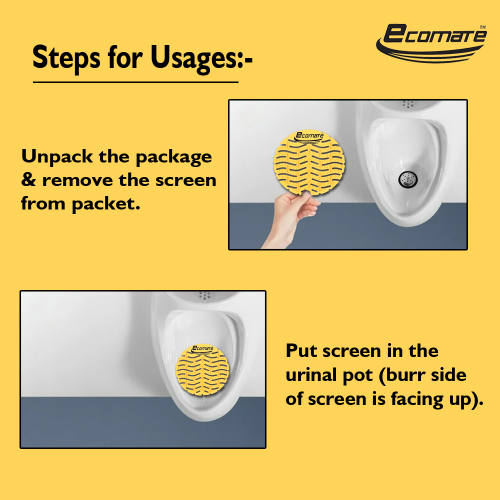 Ecomate Premium Urinal Screens Deodorizer Mango Fragrance (Pack Of 200) - Image 6