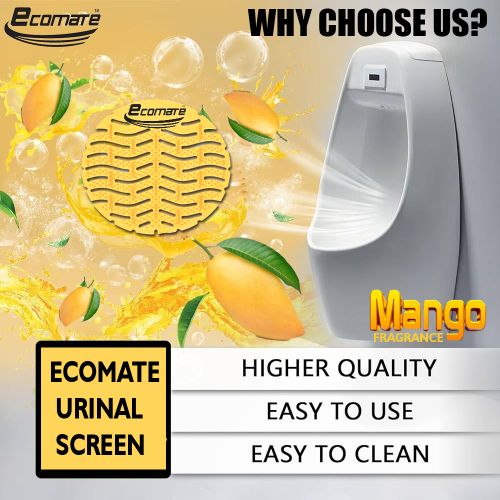 Ecomate Premium Urinal Screens Deodorizer Mango Fragrance (Pack Of 200) - Image 4