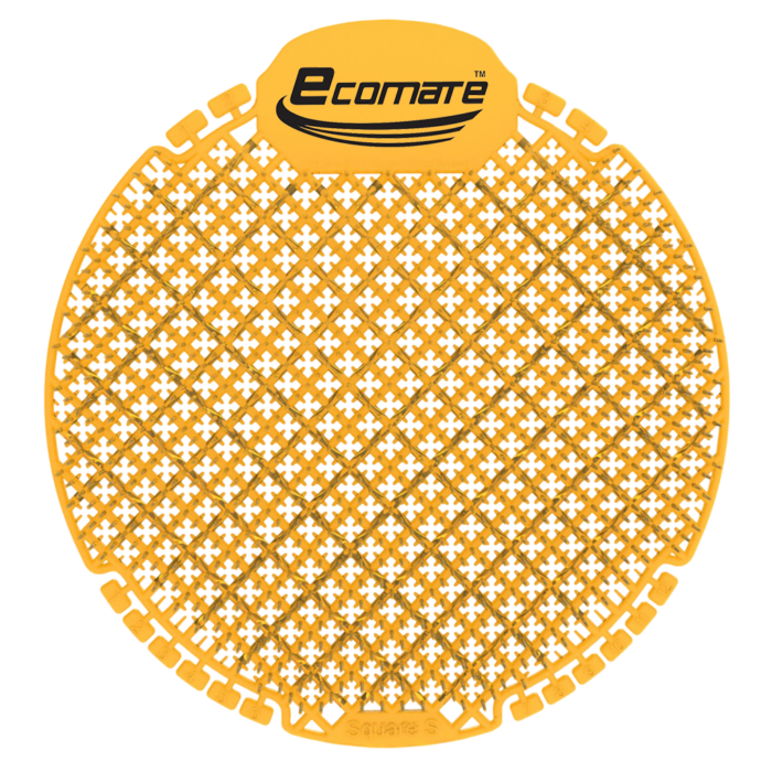 Ecomate Premium Square S Urinal Screens Deodorizer - Orange Citrus Fragrance (Pack of 10)
