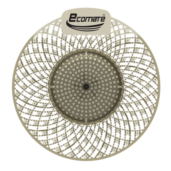 Ecomate Spiral Bio-Enzymatic Premium Urinal Screen Gold Pacco Fragrance (Pack of 10)