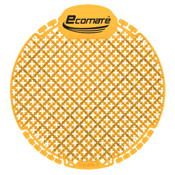 Ecomate Premium Square S Urinal Screens Deodorizer Orange Citrus Fragrance (Pack Of 6)