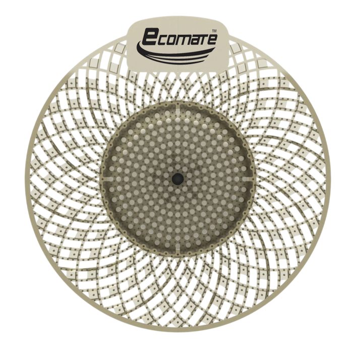 Ecomate Premium Spiral Bio-Enzymatic Urinal Screens Deodorizer Gold Pacco Fragrance (Pack Of 1)